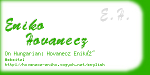 eniko hovanecz business card